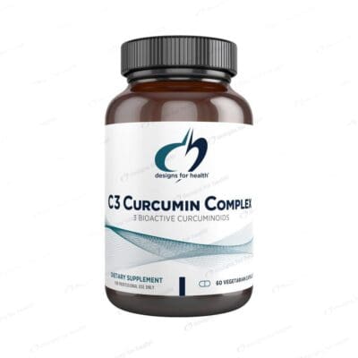 C3 Curcumin Complex: 60 veggie capsules.