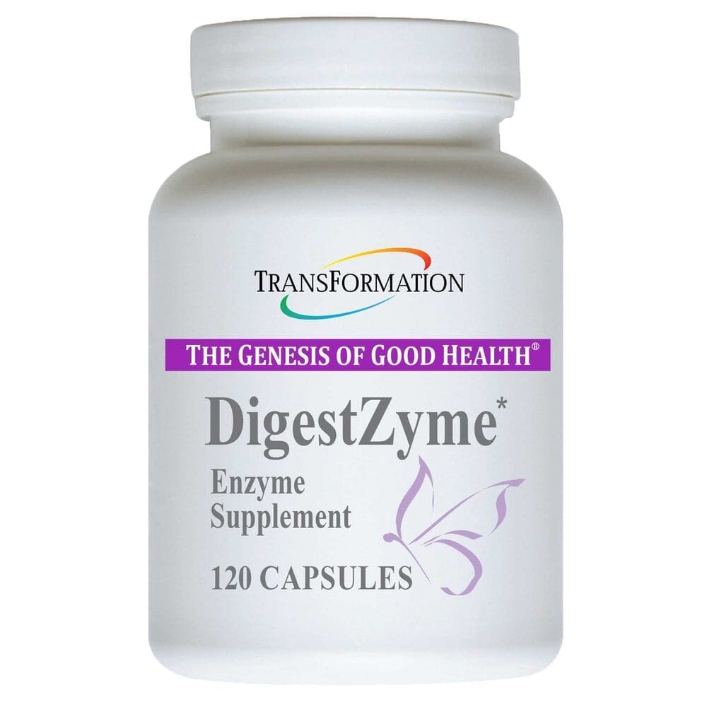 DigestZyme enzyme supplement, 120 capsules.