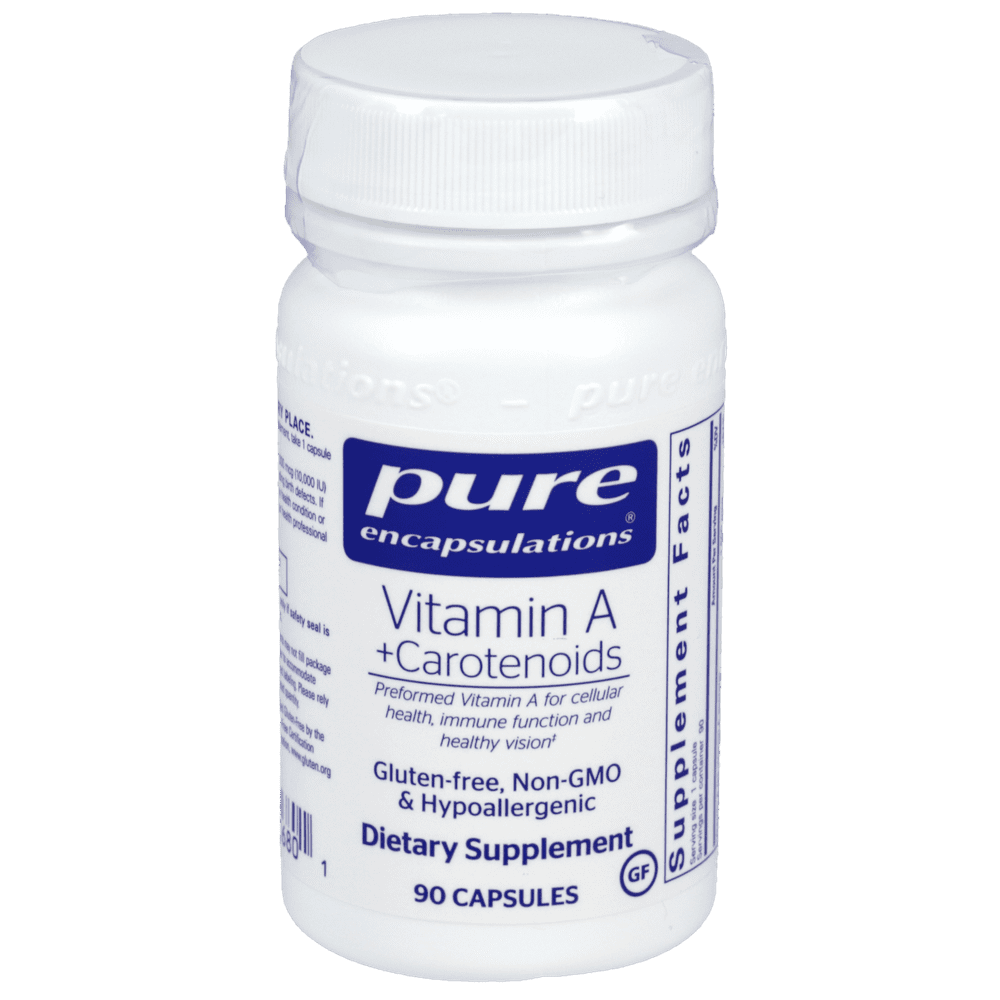 Pure Encapsulations Vitamin A + Carotenoids 90 Capsules.