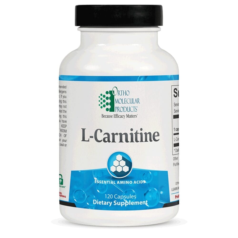 Ortho Molecular L-Carnitine 120 capsules.