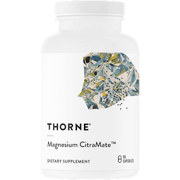 Here's an alt tag for the image: Thorne Magnesium CitraMate dietary supplement bottle.