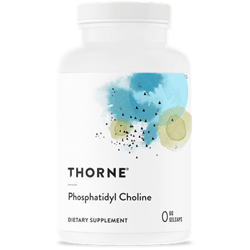 Here's an alt tag for the image: Thorne Phosphatidyl Choline dietary supplement bottle.