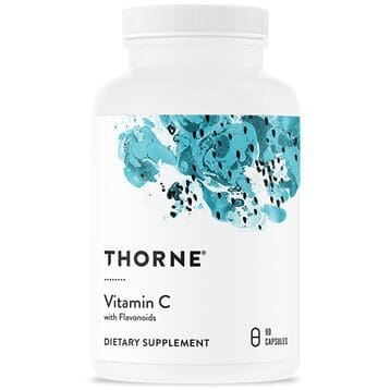 Here's an alt tag for the image: Thorne Vitamin C with Flavonoids supplement.