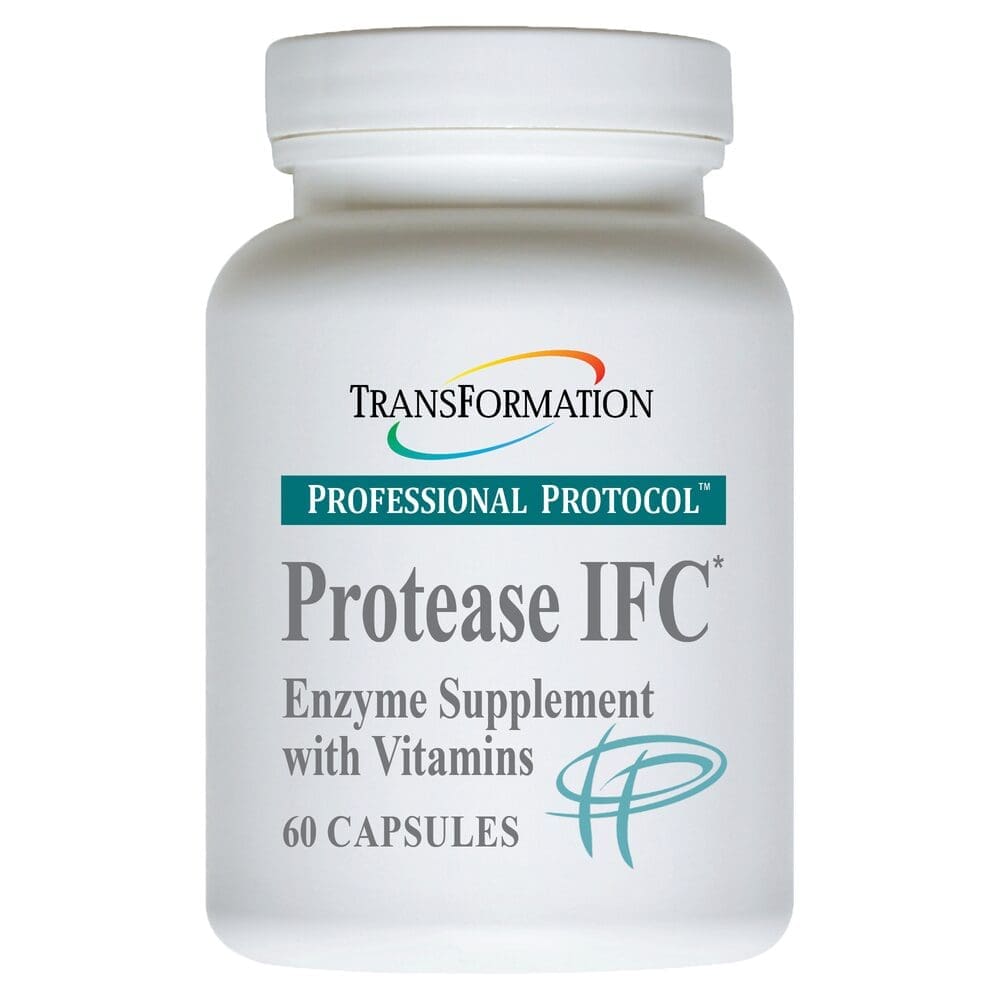 Protease IFC enzyme supplement, 60 capsules.