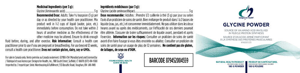 DFH-152 – Glycine Powder (180g) - Image 2