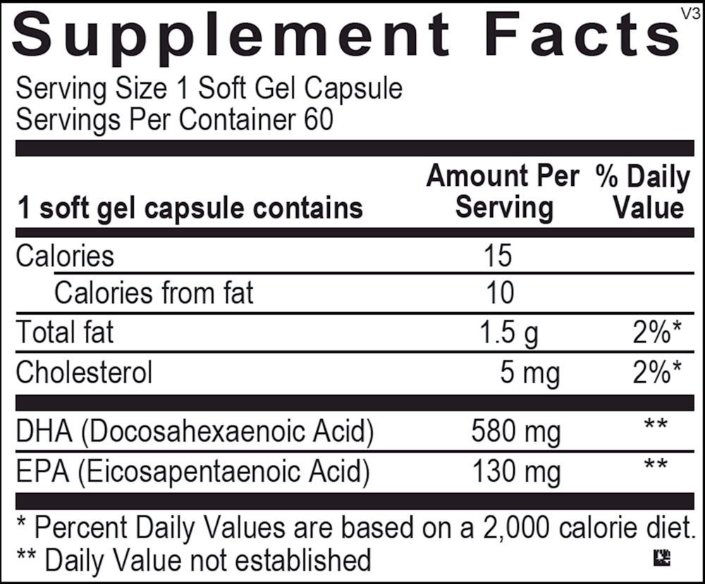 OM-268 – Ortho Omega Select DHA Fish Oil (60) - Image 2
